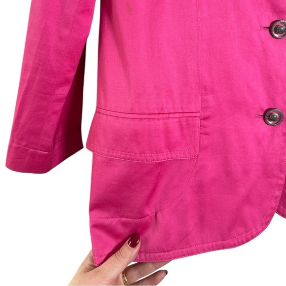 Escada Margaretha Ley Pink Blazer Jacket Size 40 = Medium Vintage 80s 90s - Picture 9 of 11